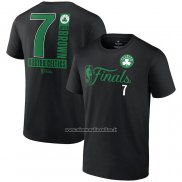 Maglia Manica Corta Boston Celtics Jaylen Brown 2024 NBA Finals Inbound Pass Nero