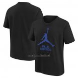 Maglia Manica Corta Dallas Mavericks Essential Jumpman Nero