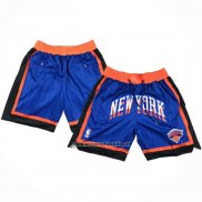 Pantaloncini New York Knicks Citta 2024 Just Don Blu