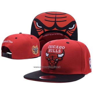 Cappellino Chicago Bulls Adjustable Mitchell & Ness Rosso