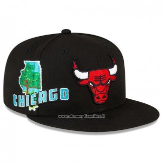 Cappellino Chicago Bulls Stateview Nero