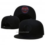 Cappellino Detroit Pistons Black On Black 9FIFTY Snapback Nero