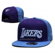 Cappellino Los Angeles Lakers Ciudad Edition 2021-22 9FIFTY Snapback Blu Viola