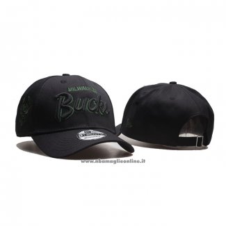 Cappellino Milwaukee Bucks Adjustable Snapback Nero