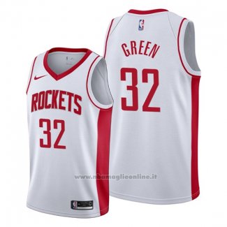 Maglia Houston Rockets Jeff Green NO 32 Association 2019-20 Bianco