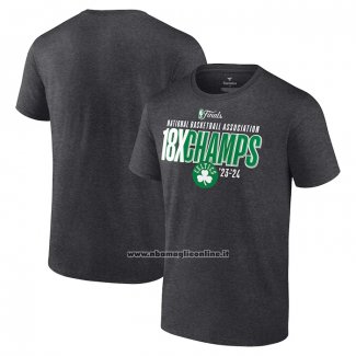 Maglia Manica Corta Boston Celtics 18-time NBA Finals Champions Nero