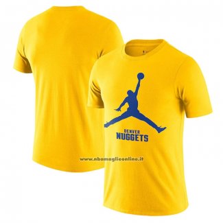 Maglia Manica Corta Denver Nuggets Essential Jumpman Giallo