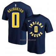 Maglia Manica Corta Indiana Pacers Tyrese Haliburton Icon Blu