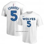 Maglia Manica Corta Minnesota Timberwolves Anthony Edwards Bianco