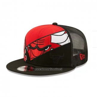 Cappellino Chicago Bulls Criss Cross 9FIFTY Nero Rosso