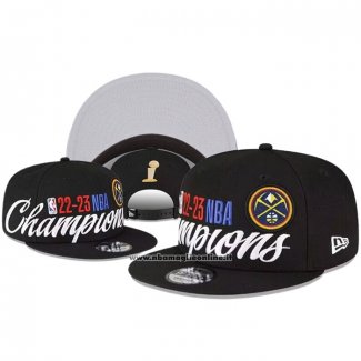 Cappellino Denver Nuggets Adjustable 2023 NBA Champions 9FIFTY Nero