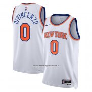 Maglia New York Knicks Donte Divincenzo #0 Association Bianco