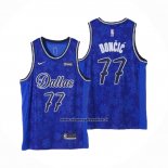 Maglia Dallas Mavericks Luka Doncic #77 Fashion Royalty Blu