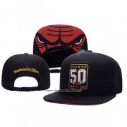 Cappellino Chicago Bulls Adjustable Mitchell & Ness 1966-2016 Nero