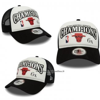 Cappellino Chicago Bulls League Champions A-frame Bianco