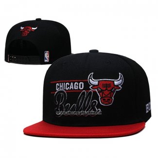 Cappellino Chicago Bulls Nero Rosso8