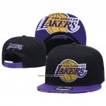 Cappellino Los Angeles Lakers Adjustable Flat Brim 9FIFTY Nero Viola