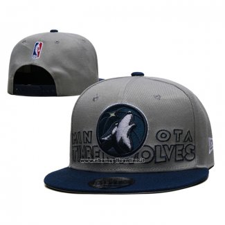 Cappellino Minnesota Timberwolves 2023 NBA Draft 9FIFTY Snapback Grigio Blu