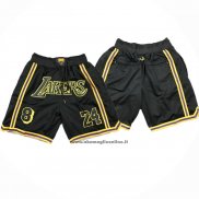 Pantaloncini Los Angeles Lakers Just Don Nero