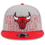 Cappellino Chicago Bulls 2023 NBA Draft 9FIFTY Snapback Grigio Rosso