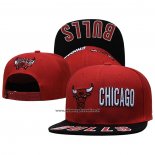 Cappellino Chicago Bulls Adjustable Nero Rosso