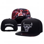 Cappellino Chicago Bulls Mitchell & Ness Nero Bianco