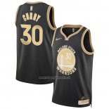 Maglia Golden State Warriors Stephen Curry #30 Select Series Or Nero