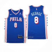 Maglia Philadelphia 76ers Paul George # 8 Icon 2024-25 Blu