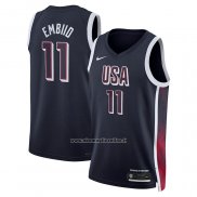 Maglia USA 2024 Joel Embiid # 11 Blu