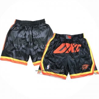 Pantaloncini Oklahoma City Thunder Citta Just Don 2023-24 Nero